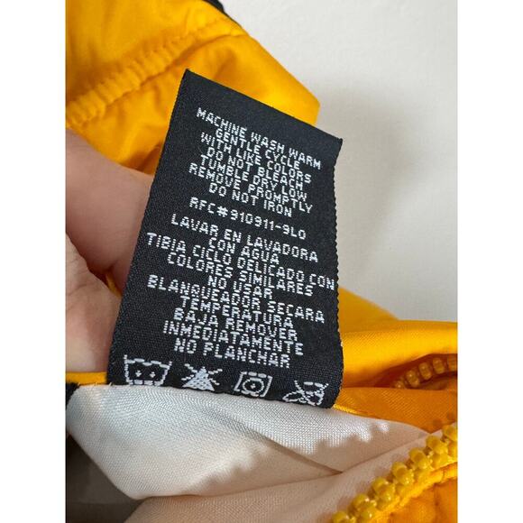 VTG Starter Mens Puffer Vest XL Gold Medal Yellow Black Reversible Y2K 90s - Picture 6 of 14